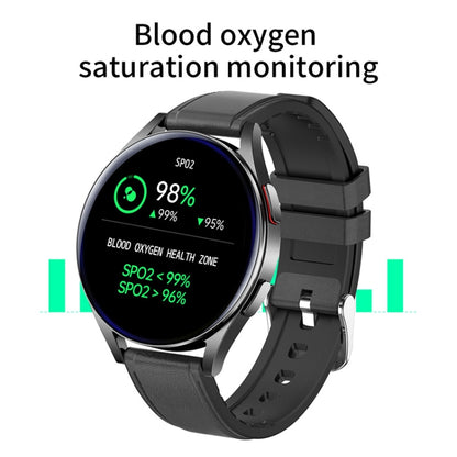 NORTH EDGE N34S 1.32 inch Screen Smart Watch Support Health Monitoring / Voice Assistant(Black) - Smart Wear by NORTH EDGE | Online Shopping UK | buy2fix