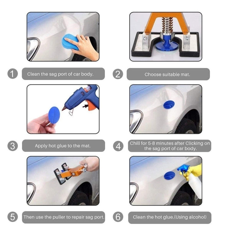 D6 44 in 1 Car Paintless Dent Dings Repair Lifter Tools Kit, Plug Type:EU Plug - In Car by buy2fix | Online Shopping UK | buy2fix