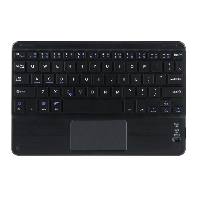 For Lenovo Tab M10 HD Gen 2 Touchpad Bluetooth Keyboard Leather Tablet Case(Black) - Lenovo Keyboard by buy2fix | Online Shopping UK | buy2fix