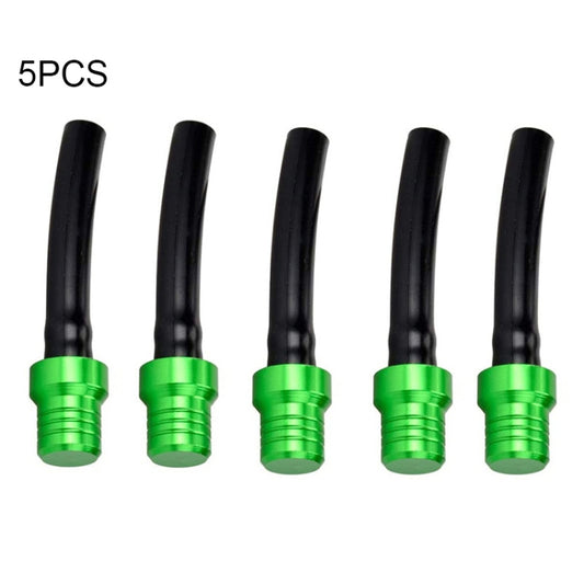 5 PCS Universal Motorcycle Tank Gas Fuel Cap Valve Vent Breather Hose Tube(Green) - In Car by buy2fix | Online Shopping UK | buy2fix