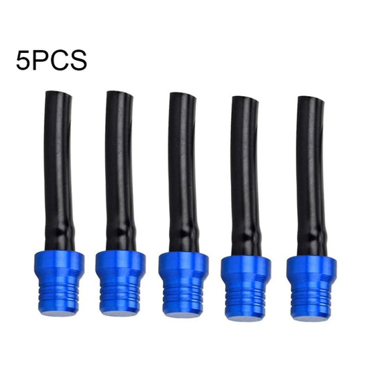 5 PCS Universal Motorcycle Tank Gas Fuel Cap Valve Vent Breather Hose Tube(Blue) - In Car by buy2fix | Online Shopping UK | buy2fix