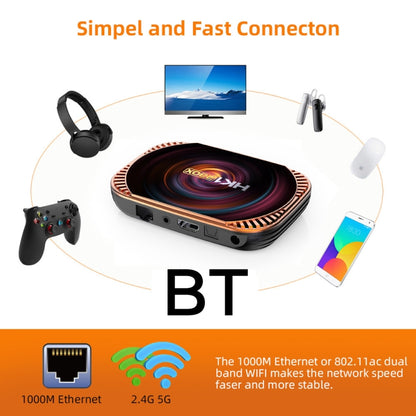 MECOOL HK1RBOX X4 4K TV Box, Android 11 Amlogic S905X4 CPU with RC 4GB+32GB(UK Plug) - Consumer Electronics by MECOOL | Online Shopping UK | buy2fix