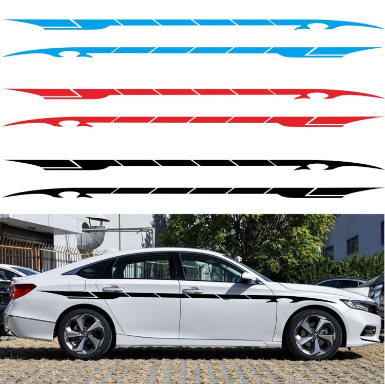 2 PCS/Set D-178 Waistline Pattern Car Modified Decorative Sticker(White) - In Car by buy2fix | Online Shopping UK | buy2fix