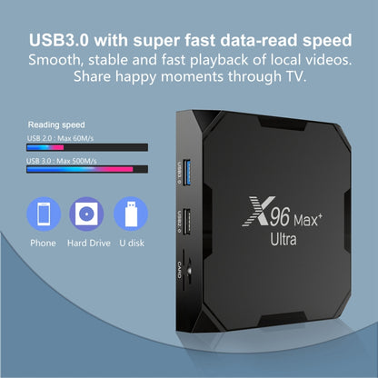X96 Max+ Ultra 4GB+32GB Amlogic S905X4 8K Smart TV BOX Android 11.0 Media Player, Plug Type:AU Plug - Consumer Electronics by buy2fix | Online Shopping UK | buy2fix