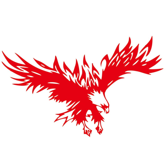 D-733 Eagle Pattern Car Modified Hood Decorative Sticker(Red) - In Car by buy2fix | Online Shopping UK | buy2fix