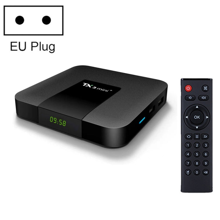 TX3 mini+  Android 11.0 Smart TV Box, Amlogic S905W2 Quad Core, Memory:4GB+64GB, 2.4GHz / 5GHz WiFi(EU Plug) - Consumer Electronics by buy2fix | Online Shopping UK | buy2fix