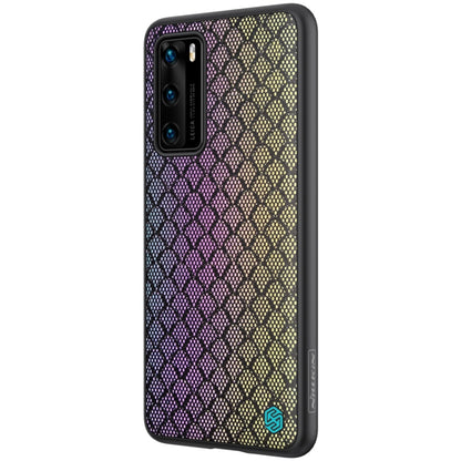 For Huawei P40 NILLKIN Glorious Series TPU + PC 3D Geometric Texture Reflective Mobile Phone Protective Case(Rainbow Light) - Huawei Cases by NILLKIN | Online Shopping UK | buy2fix