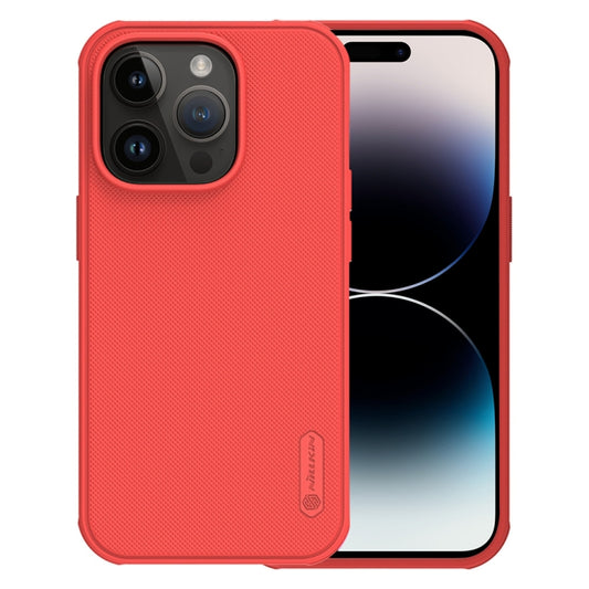 For iPhone 14 Pro NILLKIN Frosted Shield Pro PC + TPU Phone Case(Red) - iPhone 14 Pro Cases by NILLKIN | Online Shopping UK | buy2fix