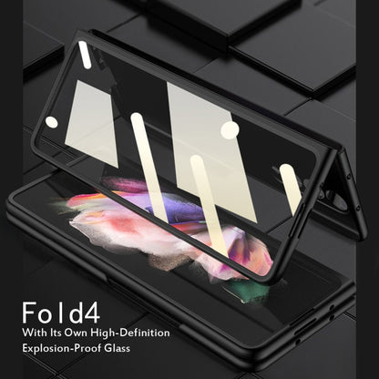For Samsung Galaxy Z Fold4 5G GKK Litchi Texture Card Slot Phone Case(Green) - Galaxy Z Fold4 5G Cases by GKK | Online Shopping UK | buy2fix