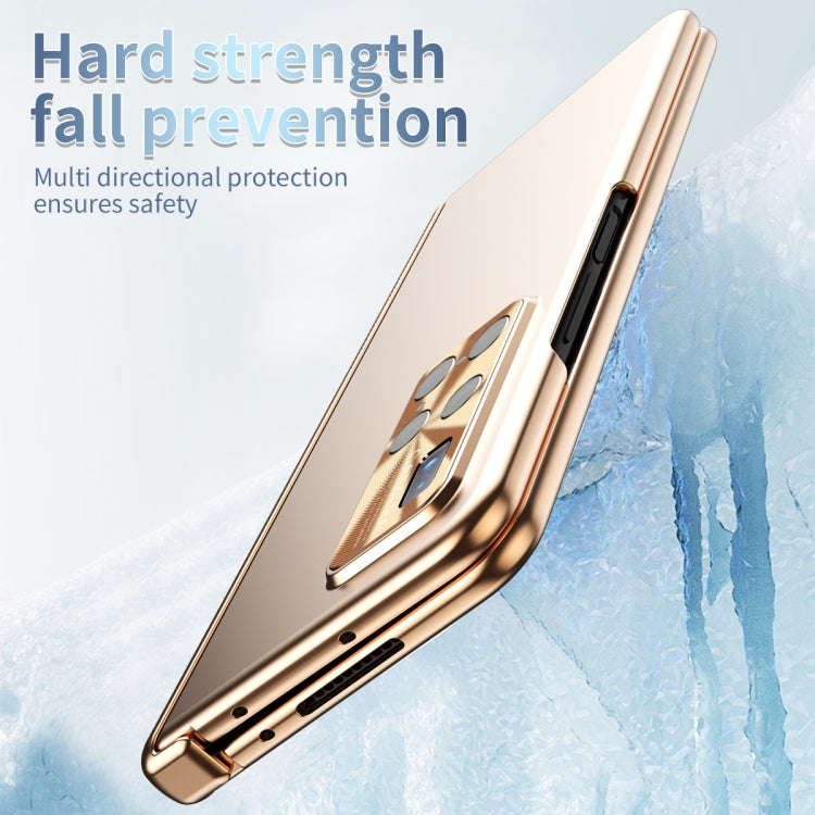 For Huawei Mate X2 Electroplating Hinged Folding Phone Case with S Pen Fold Edtion(Gold) - Huawei Cases by buy2fix | Online Shopping UK | buy2fix