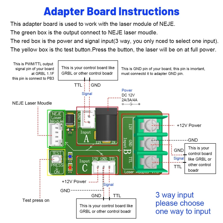 NEJE A40640 15W 450nm Laser Engraver Module Kits - DIY Engraving Machines by NEJE | Online Shopping UK | buy2fix