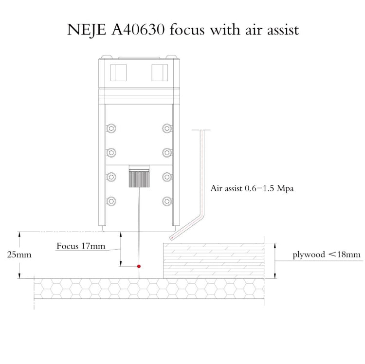 NEJE MASTER 3 Plus Laser Engraver with A40630 Laser Module(US Plug) - DIY Engraving Machines by NEJE | Online Shopping UK | buy2fix