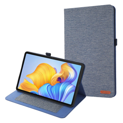 For Honor Pad 8 Fabric PU + TPU Flip Tablet Leather Case(Dark Blue) - For Huawei by buy2fix | Online Shopping UK | buy2fix