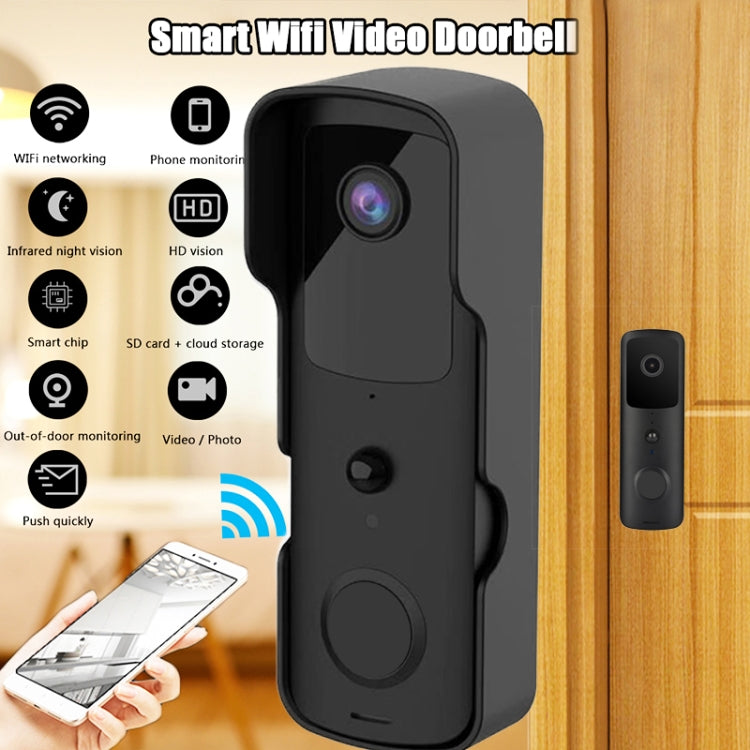 T30 Tuya Smart WIFI Video Doorbell Support Two-way Intercom & Night Vision(Black) - Security by buy2fix | Online Shopping UK | buy2fix