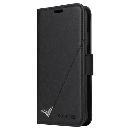 For iPhone X / XS GQUTROBE Right Angle Leather Phone Case(Black) - More iPhone Cases by GQUTROBE | Online Shopping UK | buy2fix