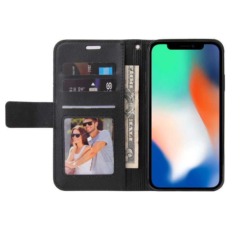 For iPhone X / XS GQUTROBE Right Angle Leather Phone Case(Black) - More iPhone Cases by GQUTROBE | Online Shopping UK | buy2fix