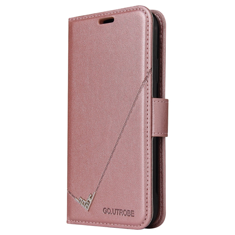 For Xiaomi Poco X3 NFC GQUTROBE Right Angle Leather Phone Case(Rose Gold) - Xiaomi Cases by GQUTROBE | Online Shopping UK | buy2fix