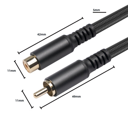 3709MF RCA Male to Female Audio & Video Extension Cable, Length:1.8m - RCA Cable by buy2fix | Online Shopping UK | buy2fix