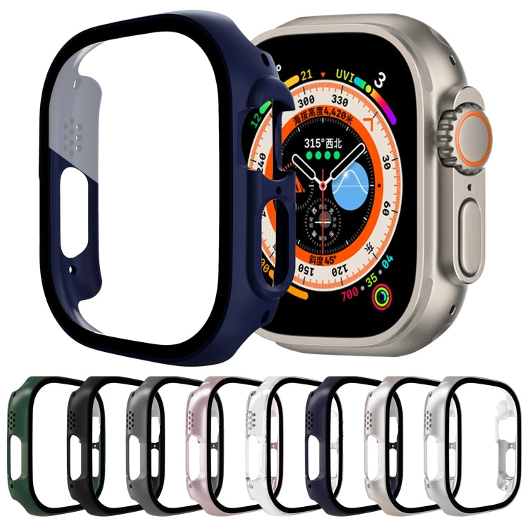 Tempered Glass Film PC Watch Case For Apple Watch Ultra 49mm(Black) - Smart Wear by buy2fix | Online Shopping UK | buy2fix
