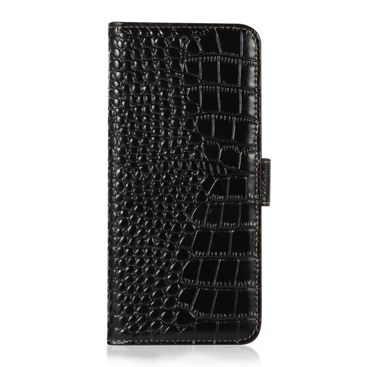 For Huawei Mate 50 Crocodile Top Layer Cowhide Leather Phone Case(Black) - Huawei Cases by buy2fix | Online Shopping UK | buy2fix