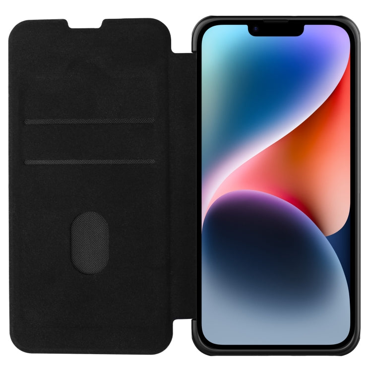 For iPhone 14 Plus  NILLKIN QIN Series Pro Leather Phone Case(Black) - iPhone 14 Plus Cases by NILLKIN | Online Shopping UK | buy2fix