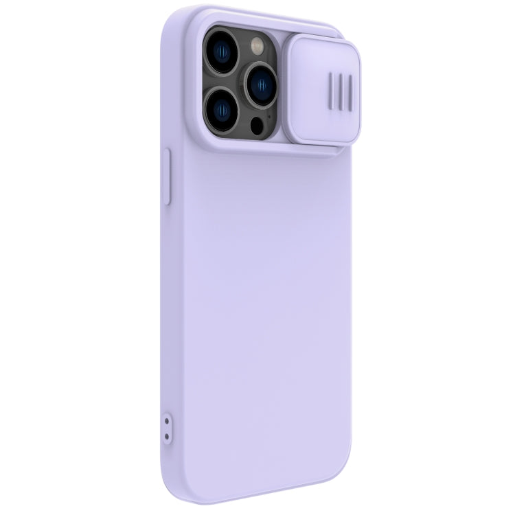 For iPhone 14 Pro Max NILLKIN CamShield MagSafe Liquid Silicone Phone Case(Purple) - iPhone 14 Pro Max Cases by NILLKIN | Online Shopping UK | buy2fix