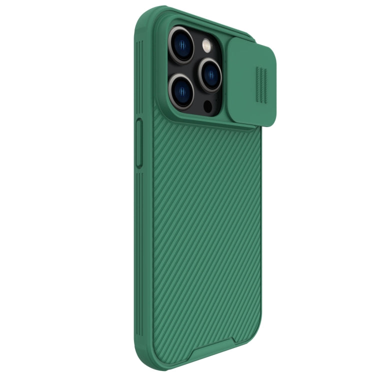 For iPhone 14 Pro Max NILLKIN CamShield Pro Protective Phone Case(Green) - iPhone 14 Pro Max Cases by NILLKIN | Online Shopping UK | buy2fix