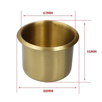 Functional Sofa RV Cup Holder Car Embedded Brass Cup Holder, Style:6.7x5.5cm - In Car by buy2fix | Online Shopping UK | buy2fix