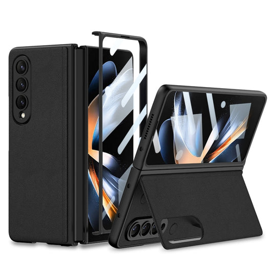 For Samsung Galaxy Z Fold4 GKK Integrated Ultra-thin Folding Leather Phone Case with Stand(Black) - Galaxy Z Fold4 5G Cases by GKK | Online Shopping UK | buy2fix
