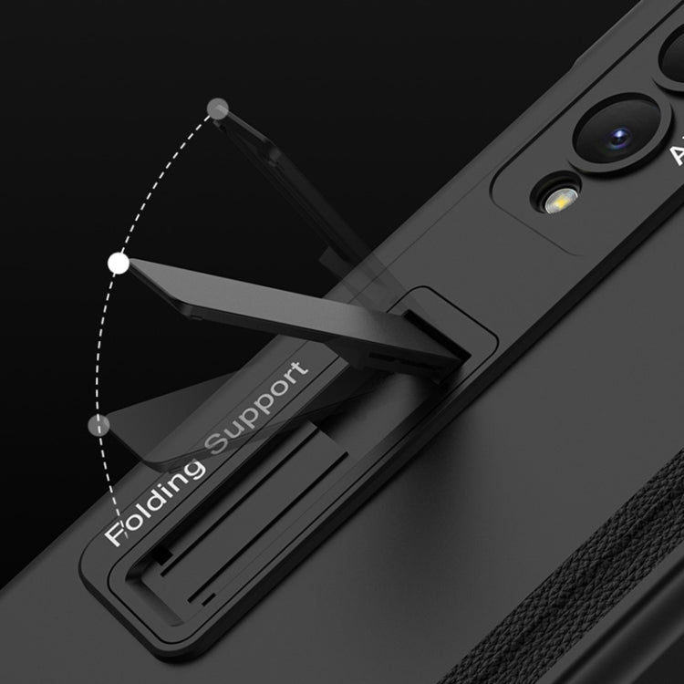 For Samsung Galaxy Z Fold4 GKK Magnetic Hinged Folding Full Phone Case(Silver) - Galaxy Z Fold4 5G Cases by GKK | Online Shopping UK | buy2fix