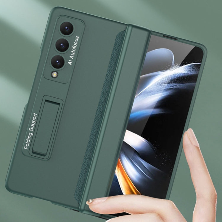 For Samsung Galaxy Z Fold4 GKK Magnetic Hinged Folding Full Phone Case(Wine Red) - Galaxy Z Fold4 5G Cases by GKK | Online Shopping UK | buy2fix