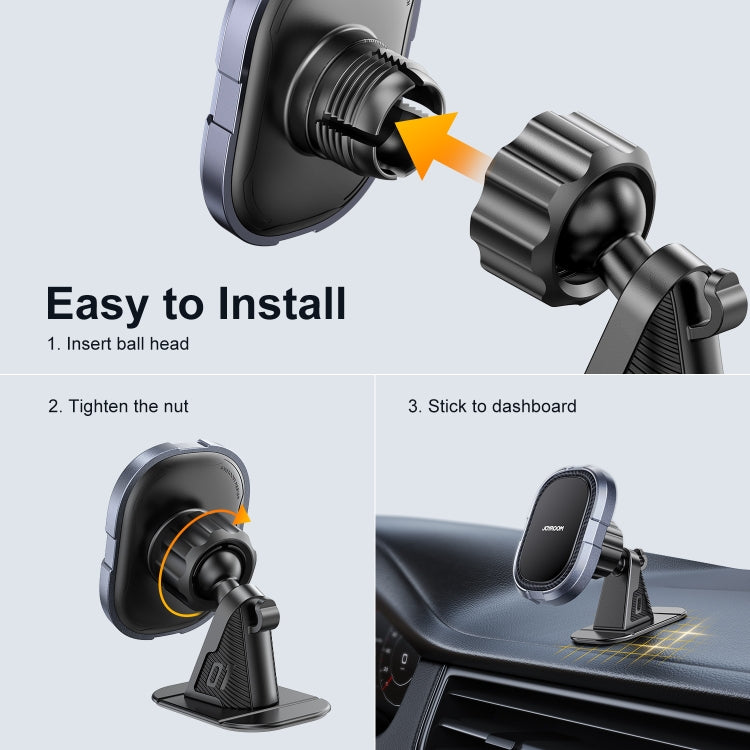 JOYROOM JR-ZS311 Super Stable Dashboard Magnetic Phone Car Mount(Space Grey) - In Car by JOYROOM | Online Shopping UK | buy2fix