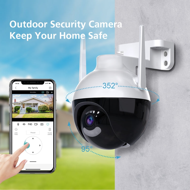 QX62 4MP HD Wireless WiFi Smart Surveillance Camera, Specification:US Plug - Security by buy2fix | Online Shopping UK | buy2fix