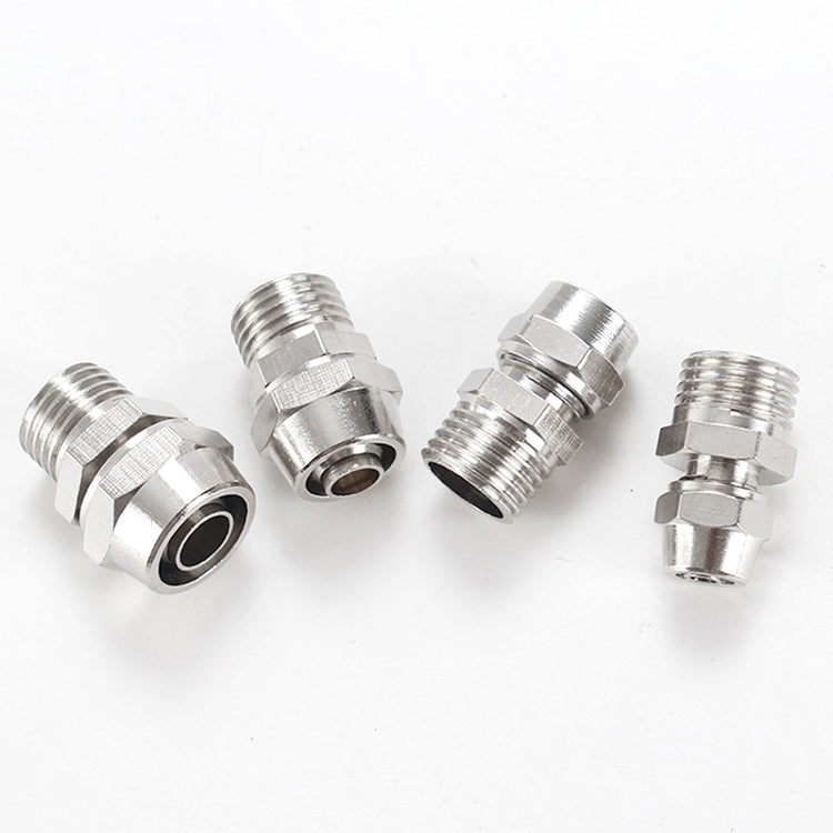 PC14-02 LAIZE Nickel Plated Copper Pneumatic Quick Fitting Connector -  by LAIZE | Online Shopping UK | buy2fix