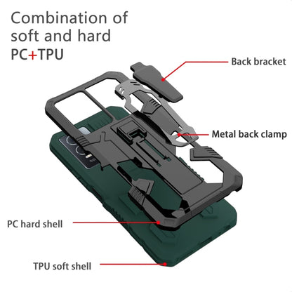 For Samsung Galaxy A04 Armor Warrior Shockproof PC + TPU Phone Case(Army Green) - Galaxy Phone Cases by buy2fix | Online Shopping UK | buy2fix