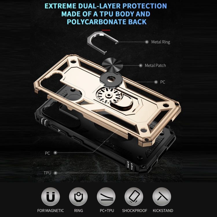 For Samsung Galaxy S23 5G Shockproof TPU + PC Phone Case(Gold) - Galaxy S23 5G Cases by buy2fix | Online Shopping UK | buy2fix