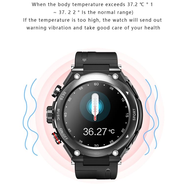T92 1.28 inch IPS Touch Screen 2 in 1 Bluetooth Headset Smart Watch, Support Heart Rate Monitoring/Bluetooth Music(Silver) - Smart Wear by buy2fix | Online Shopping UK | buy2fix