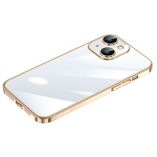 For iPhone 14 SULADA Hard PC Shockproof Phone Case(Gold) - iPhone 14 Cases by SULADA | Online Shopping UK | buy2fix