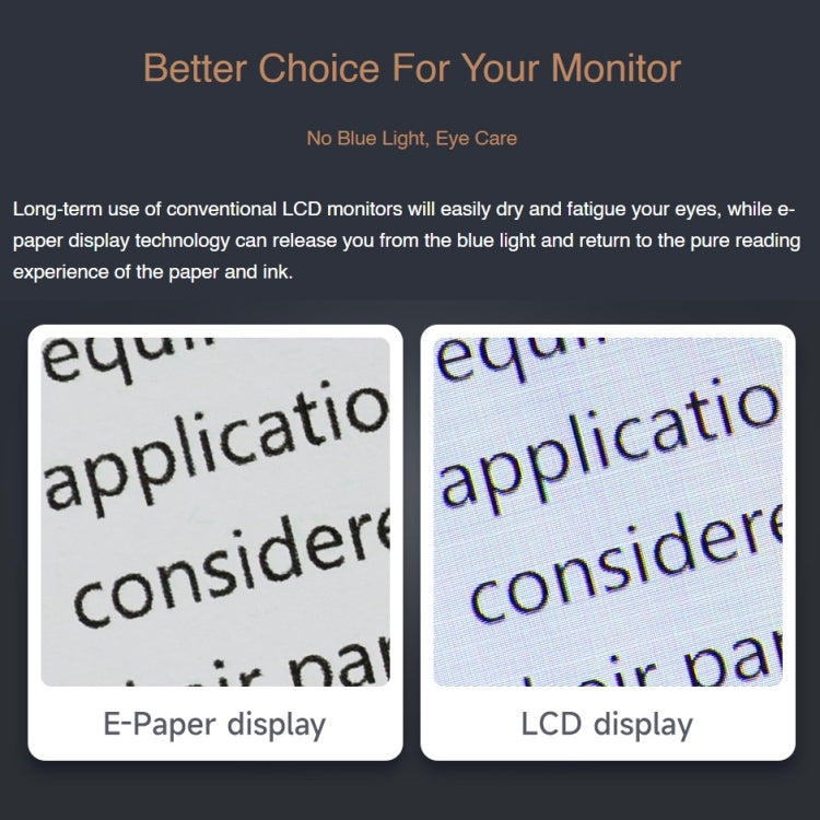 Waveshare 10.3 inch E-Paper Monitor External E-Paper Screen for MAC / Windows PC(US Plug) - Mini PC Accessories by WAVESHARE | Online Shopping UK | buy2fix