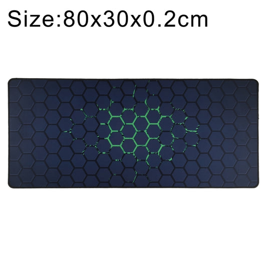 Anti-Slip Rubber Cloth Surface Game Mouse Mat Keyboard Pad, Size:80 x 30 x 0.2cm(Green Honeycomb) - Mouse Pads by buy2fix | Online Shopping UK | buy2fix