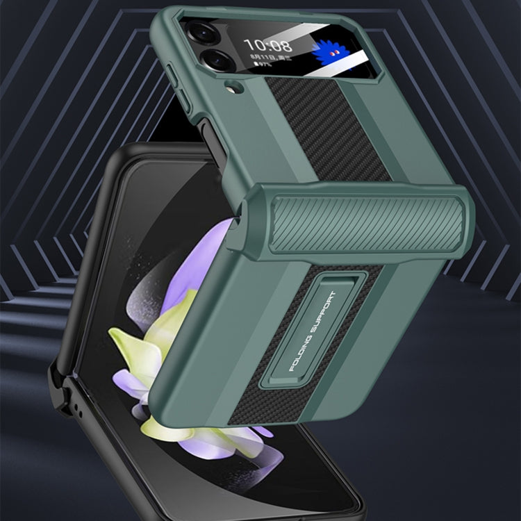 For Samsung Galaxy Z Flip4 GKK Magnetic Fold Shockproof Protective Phone Case(Green) - Galaxy Z Flip4 5G Cases by GKK | Online Shopping UK | buy2fix