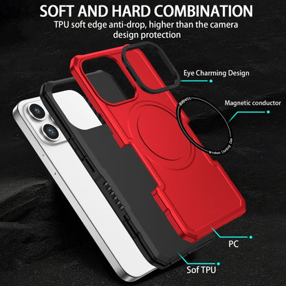 For Samsung Galaxy S22+ 5G MagSafe Shockproof Armor Phone Case(Red) - Galaxy S22+ 5G Cases by buy2fix | Online Shopping UK | buy2fix