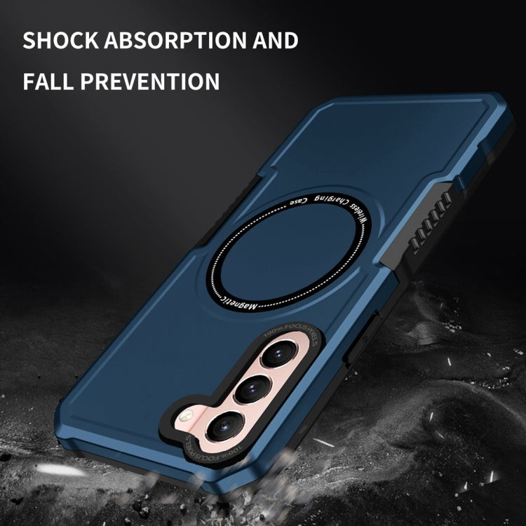 For Samsung Galaxy S22+ 5G MagSafe Shockproof Armor Phone Case(Dark Blue) - Galaxy S22+ 5G Cases by buy2fix | Online Shopping UK | buy2fix