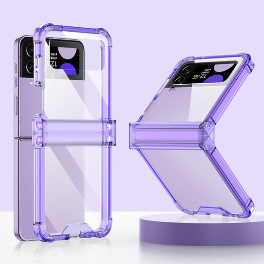 For Samsung Galaxy Z Flip4 GKK Airbag Hinge Shockproof Phone Case(Purple) - Galaxy Z Flip4 5G Cases by GKK | Online Shopping UK | buy2fix