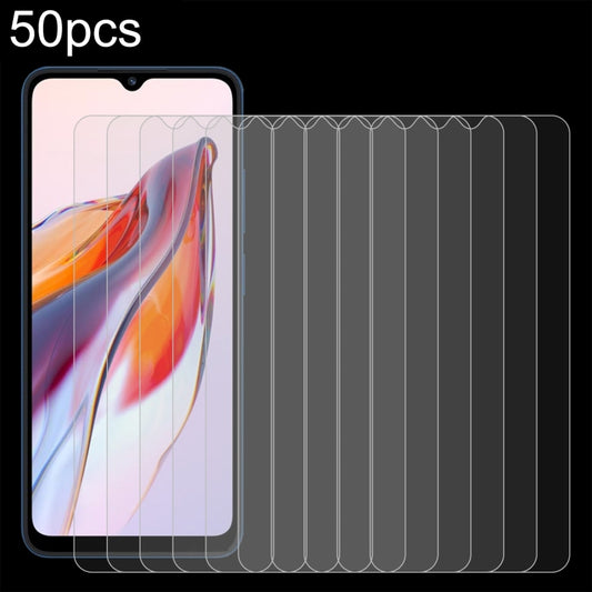 For Xiaomi Redmi 12C / Xiaomi Poco C55 50pcs 0.26mm 9H 2.5D Tempered Glass Film -  by buy2fix | Online Shopping UK | buy2fix