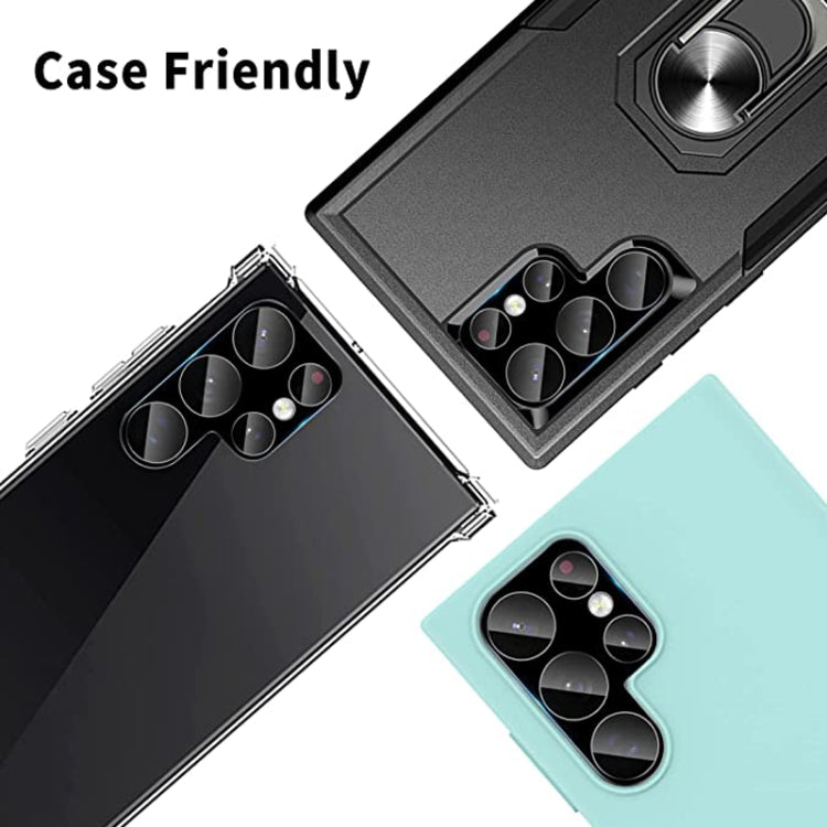 For Samsung Galaxy S22 Ultra 5G 50pcs Integrated Rear Camera Lens Tempered Glass Film(Black) - Galaxy S22 Ultra 5G Tempered Glass by buy2fix | Online Shopping UK | buy2fix