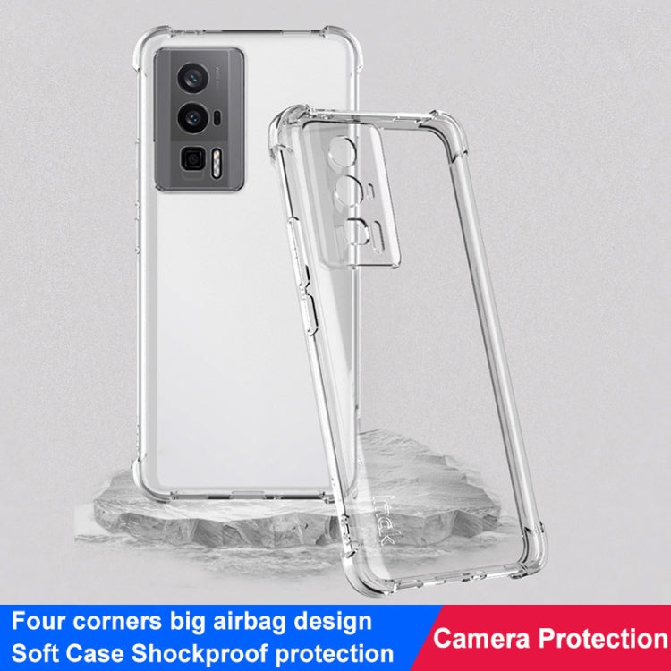 For Xiaomi Redmi K60 5G / K60 Pro 5G / Poco F5 Pro 5G imak Shockproof Airbag TPU Phone Case(Transparent) - Redmi K60 Cases by buy2fix | Online Shopping UK | buy2fix