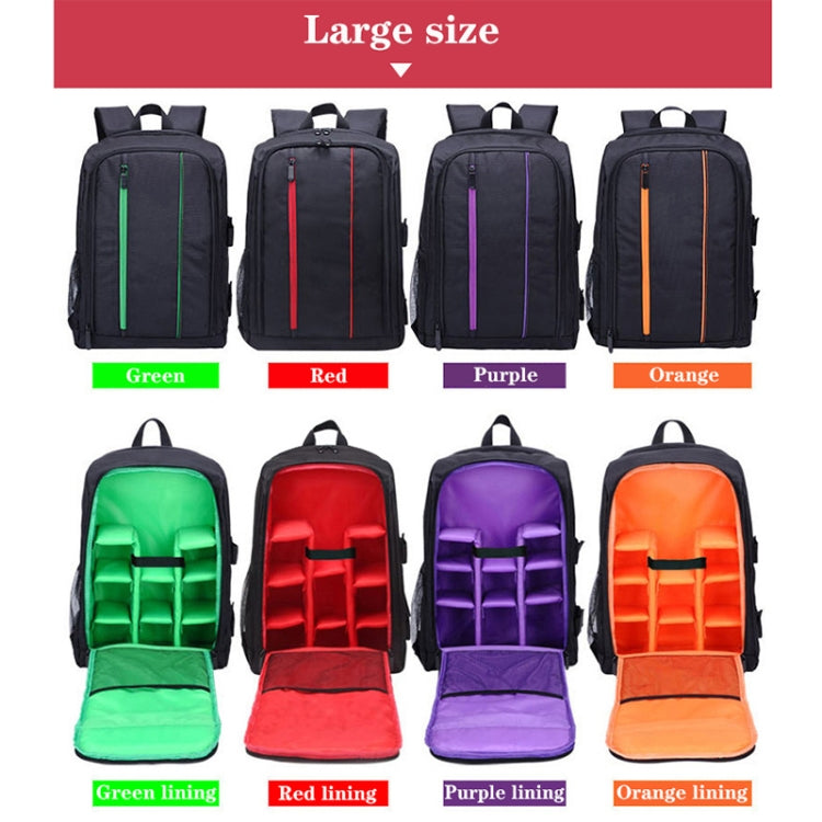 Outdoor Camera Backpack Waterproof Photography Camera Shoulders Bag, Size:45x32x18cm(Red) - Backpack by buy2fix | Online Shopping UK | buy2fix