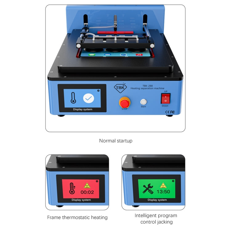 TBK 288L Built-in Vacuum Pump Automatic LCD Screen Heating Separator Machine(AU Plug) - Separation Equipment by TBK | Online Shopping UK | buy2fix