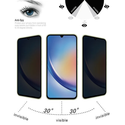 For Samsung Galaxy A34 5G 25pcs Flat Surface Privacy Tempered Glass Film - Galaxy Tempered Glass by buy2fix | Online Shopping UK | buy2fix